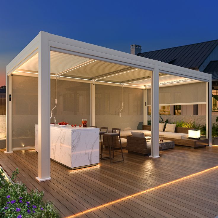 residential-white-motorized-pergola-dubai